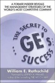 Cover of: The Secret to GE's Success