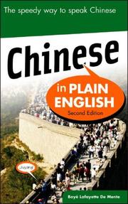 Cover of: Chinese in Plain English, Second Edition (In Plain English)