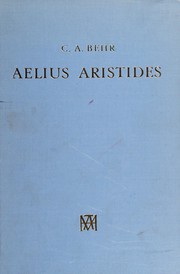 Aelius Aristides and The sacred tales by Charles Allison Behr