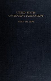 United States Government publications by Anne Morris Boyd