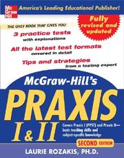Cover of: McGraw-Hill's PRAXIS I and II, 2nd Ed. (Mcgraw Hill's Praxis 1 and 2) by Laurie Rozakis