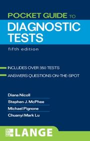 Cover of: Pocket Guide to Diagnostic Tests