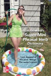 Cover of: McGraw-Hill's Super-Mini Phrasal Verb Dicitonary (McGraw-Hill Dictionary)