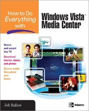 How to do everything with Windows Vista Media Center