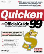 Cover of: Quicken 99: The Official Guide (Quicken: The Official Guide)