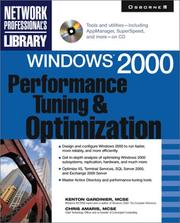 Cover of: Windows 2000 Performance Tuning and Optimization