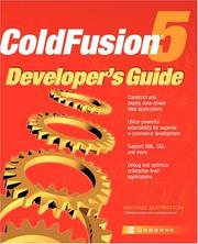 Cover of: ColdFusion 5 developer's guide