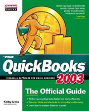 Cover of: Quickbooks(R) 2003: The Official Guide