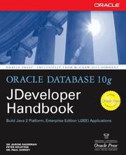 Cover of: Oracle JDeveloper 10g handbook by Avrom Faderman