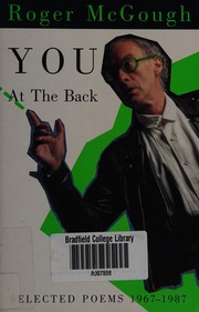 Cover of: You at the back: Selected poems 1967-1987