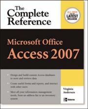 Cover of: Microsoft Office Access 2007: The Complete Reference (Complete Reference Series)