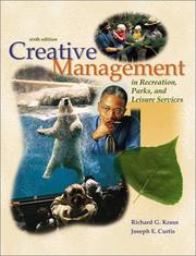 Cover of: Creative management in recreation, parks, and leisure services