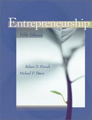 Cover of: Entrepreneurship by Robert D. Hisrich