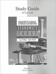 Cover of: Study Guide t/a Understanding Economics Today by Gary M. Walton