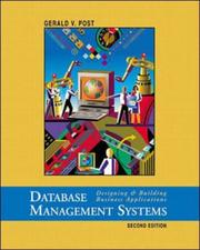 Cover of: Database Management Systems by Gerald V. Post