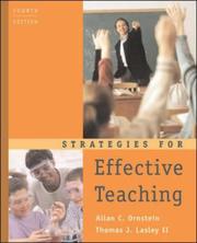 Strategies for effective teaching by Allan C. Ornstein