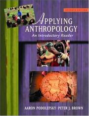 Cover of: Applying Anthropology: An Introductory Reader