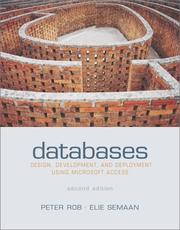 Cover of: Databases: Design,Development,& Deployment Using Microsoft Access