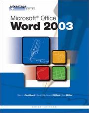 Cover of: The Advantage Series: Microsoft Office Word 2003, Brief Edition (Advantage Series)