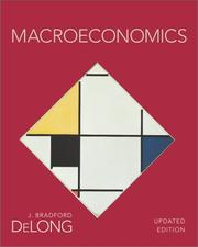 Cover of: Macroeconomics by J. Bradford De Long