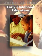 Cover of: Annual Editions: Early Childhood Education 04/05 (Annual Editions)