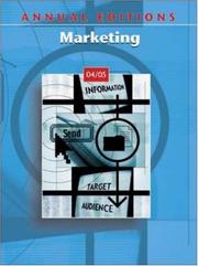 Cover of: Annual Editions: Marketing 04/05