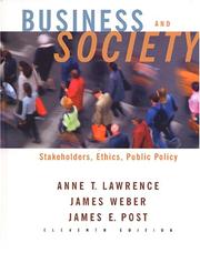Cover of: Business and Society by Anne T. Lawrence, James Weber, James E. Post