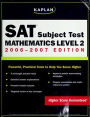 Kaplan SAT Subject Test - Mathematics Level 2 by Kaplan Publishing, Kaplan, Richard Ku