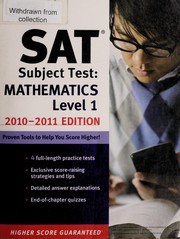 Cover of: Kaplan SAT Subject Test: Math Level I 2010-2011