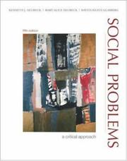 Cover of: Social problems: a critical approach