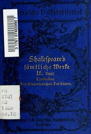 Plays (Cymbeline / Tempest / Winter's Tale) by William Shakespeare