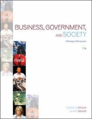 Cover of: Business, Government and Society: A Managerial Perspective