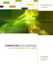 Cover of: Computer Accounting with QuickBooks 2005