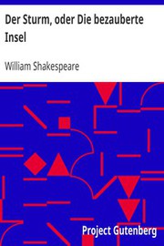 Cover of: Der Sturm, oder Die bezauberte Insel by William Shakespeare