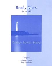 Cover of: Ready Notes to accompany Managerial Accounting