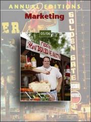 Cover of: Annual Editions: Marketing 05/06 (Annual Editions : Marketing)