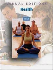 Cover of: Annual Editions: Health 05/06 (Annual Editions : Health)