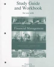 Cover of: Study Guide and Workbook to accompany Foundations of Financial Management
