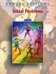 Cover of: Annual Editions: Social Problems 07/08 (Annual Editions : Social Problems)