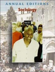 Cover of: Annual Editions: Sociology 06/07 (Annual Editions : Sociology)