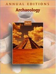 Cover of: Annual Editions: Archaeology, 8/e (Annual Editions Archaeology)