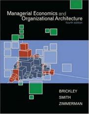 Cover of: Managerial Economics & Organizational Architecture