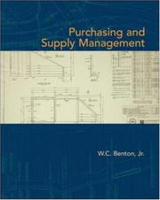 Cover of: Purchasing and Supply Management by W.C. Benton