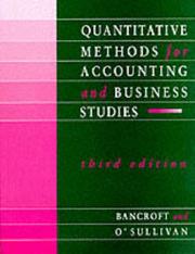 Quantitative methods for accounting and business studies