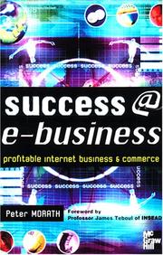 Cover of: Success   E-Business by Peter Morath