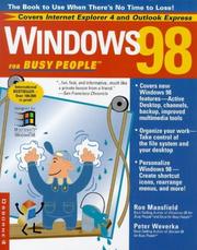 Cover of: Windows 98 for busy people: the book to use when there's no time to lose!