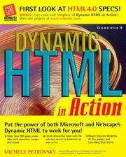 Cover of: Dynamic HTML in action