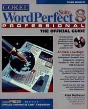 Cover of: Corel WordPerfect Suite 8 Professional: the official guide