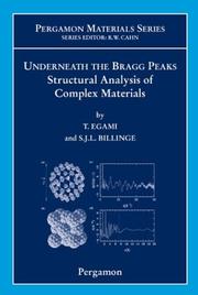 Underneath the Bragg peaks : structural analysis of complex materials