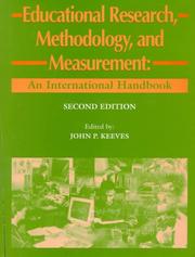Cover of: Educational research, methodology and measurement by edited by J.P. Keeves.